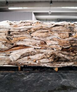 Salted cow skin